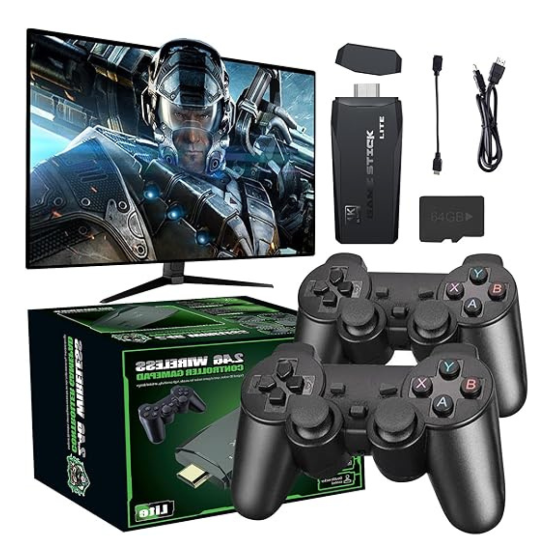 🎮 Consola Retro M8 Game Stick 4K | 20,000 Juegos + 2 Mandos